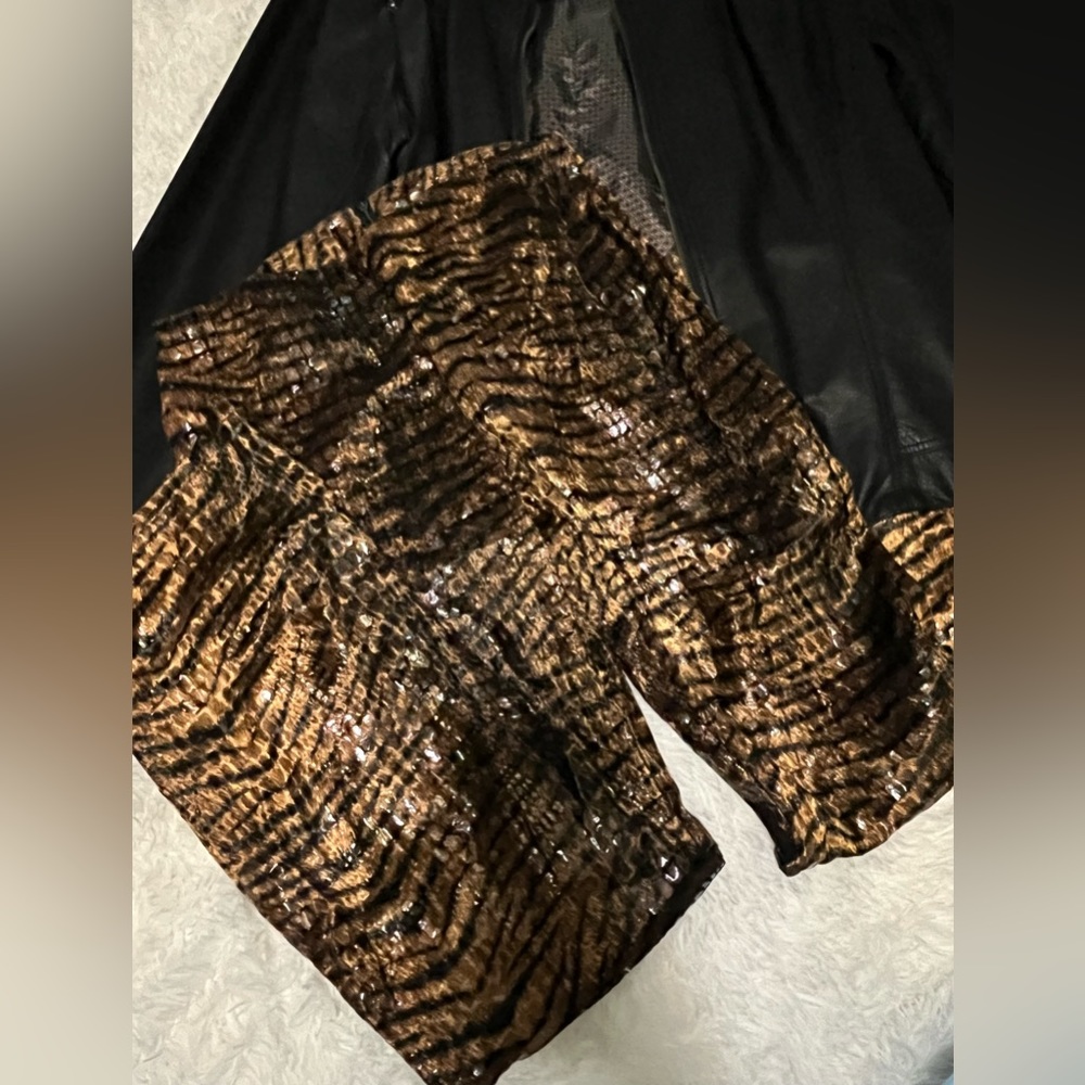 Vintage Y2K Paris Blues zebra print pants